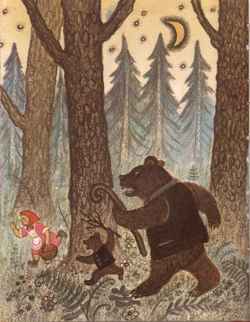 Сказка Три медведя - Три медведя сказка - Девочка увидела медведей и бросилась к окну
