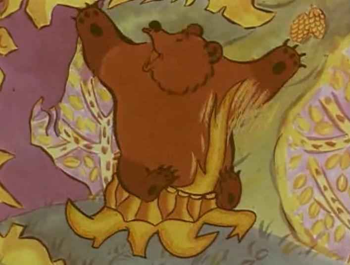 Сказка Мужик и медведь - Вершки и корешки сказка - Рисунок 1